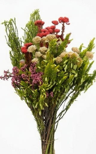 Ramo de flores variadas de Holanda sin protea para eventos.