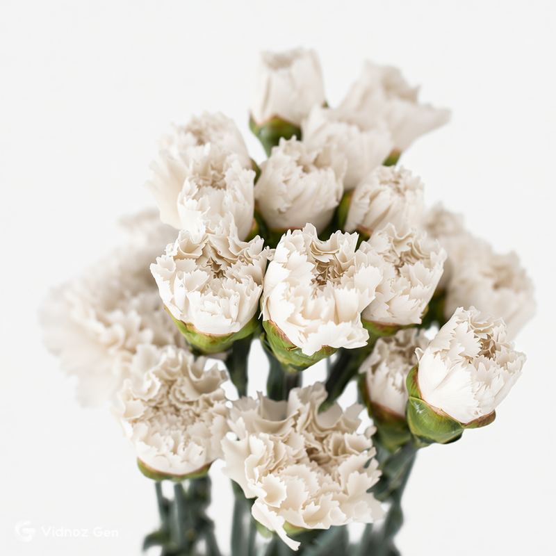Claveles nacionales frescos de temporada para floristería profesional