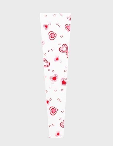 Bolsa de polímero transparente de alta resistencia diseñada para transporte floral, con asas reforzadas y base estable, mostrando su claridad cristalina sobre un fondo neutro.