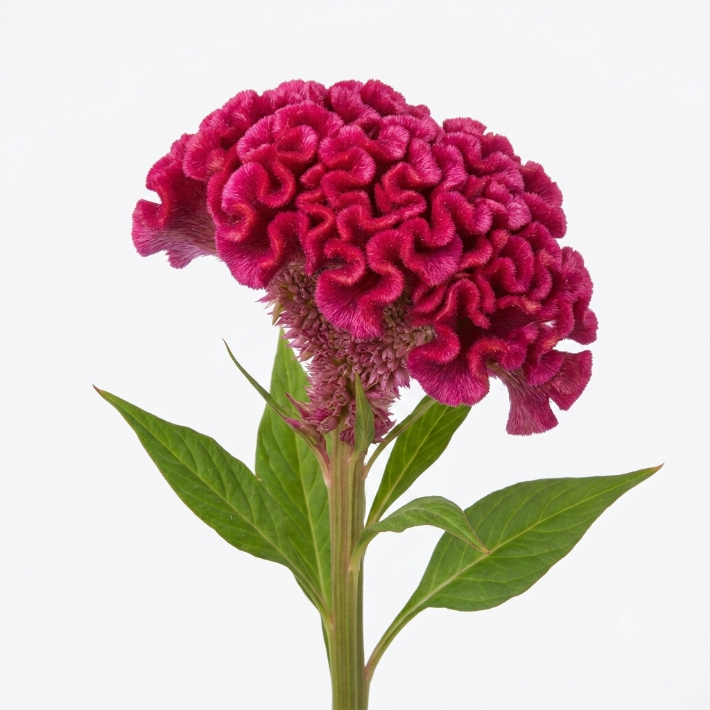 Flor celosía nacional de textura aterciopelada para floristerías.