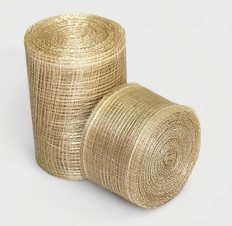 Cinta de tejido de sinamay natural para lazos y decoración floral