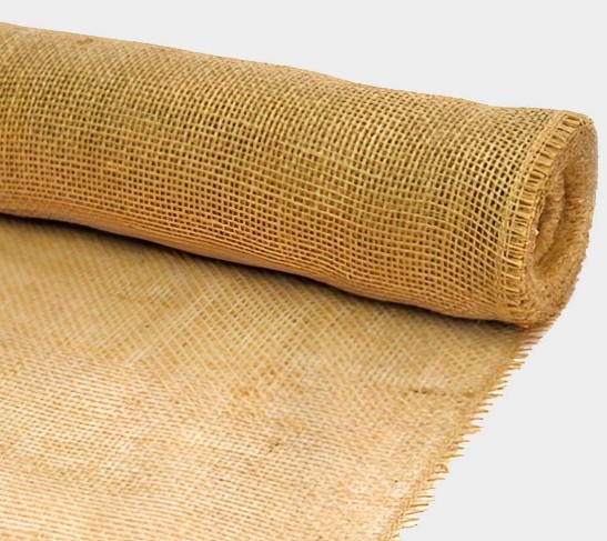 Rollo de yute natural de 50 cm x 10 m para ramos y centros de mesa rústicos