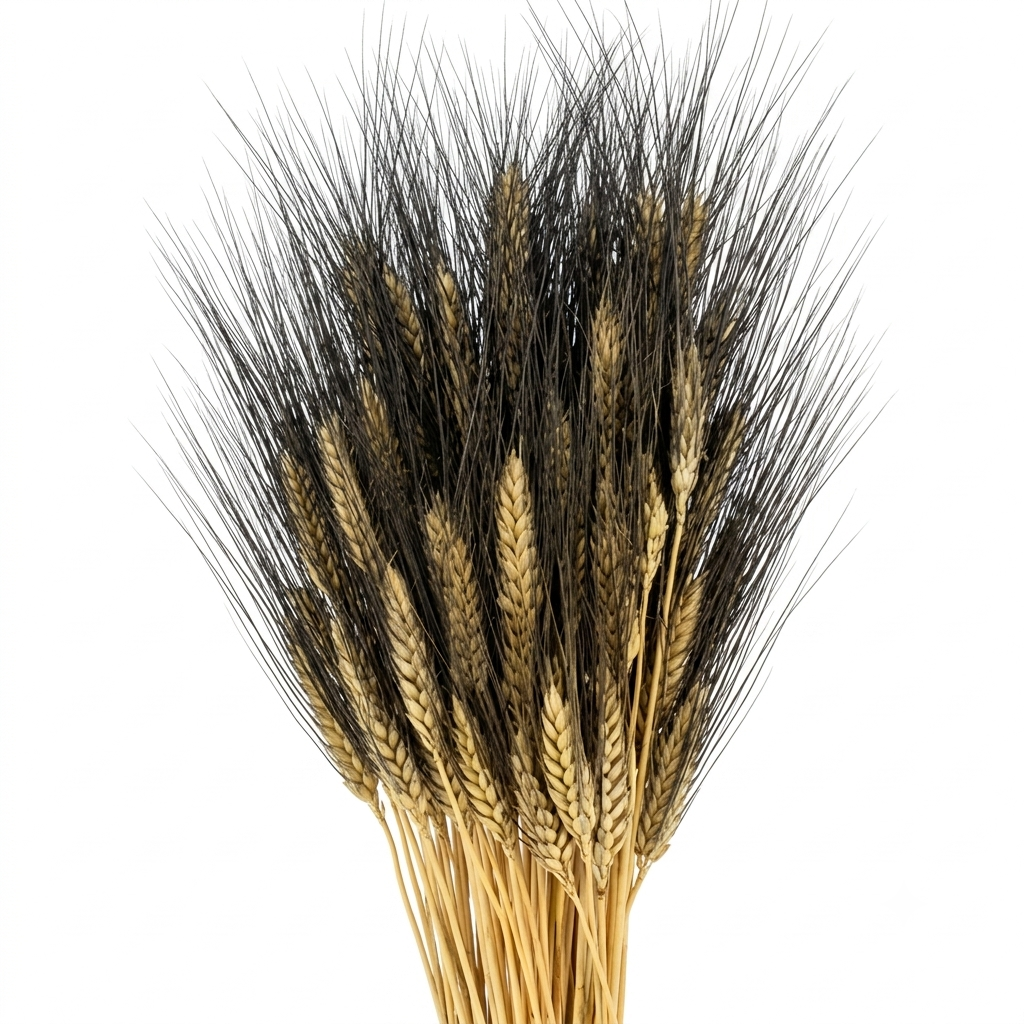 Tallos de trigo Flo preservado con espigas largas y pelosas